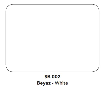 Beyaz Kompozit 125x320 cm SB 002