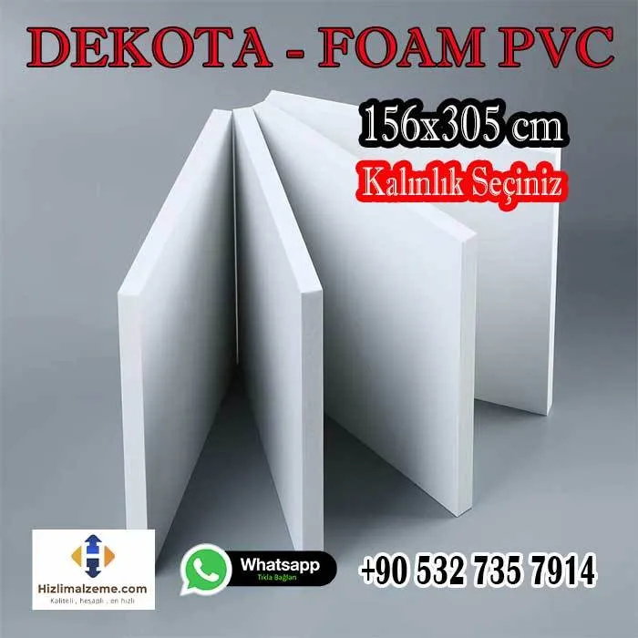 10 mm İthal Avrupa  Beyaz Dekota Foam Pvc