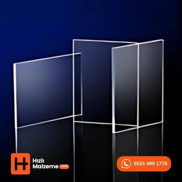 9.8 mm Şeffaf Akrilik Çekme Pleksi 135x205 cm