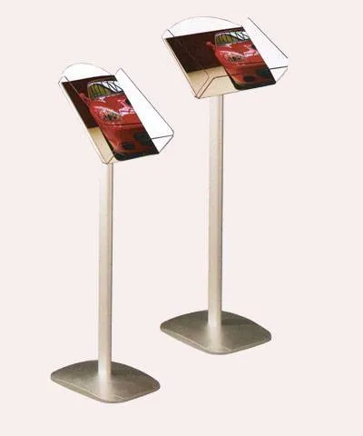 Dekoratif ayaklı broşürlük A4 DİKEY