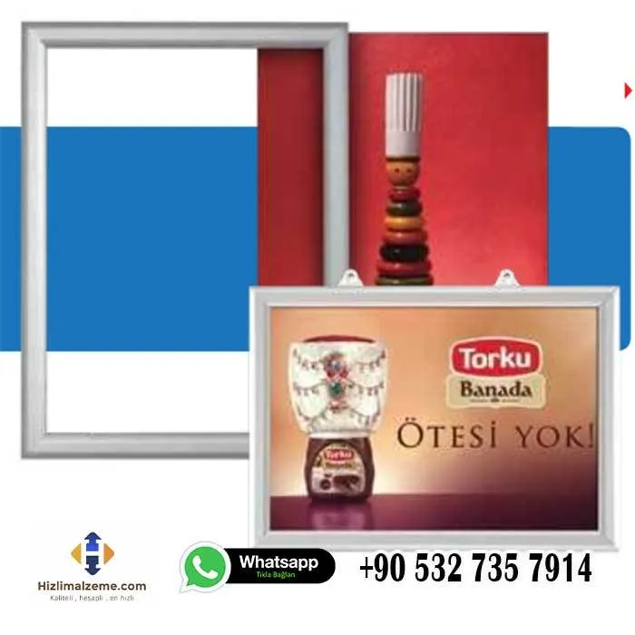 Sürgülü Çerçeve Çift Taraflı  - 25 mm - YATAY