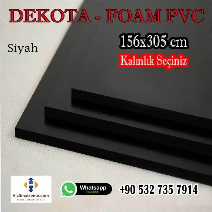 SİYAH DEKOTA 156*305cm 9,5 mm