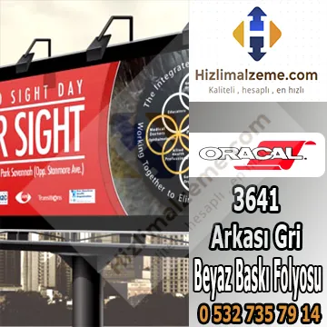 3641 SBF Arkası Gri 80 mic- Solvent Baskı Folyosu