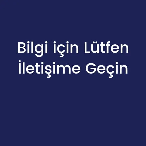 Bilgi için iletişime geçin