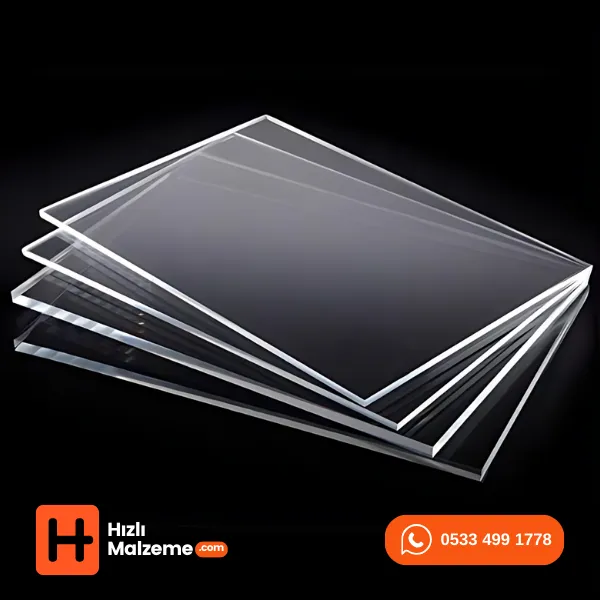 205 x 305 cm Şeffaf Akrilik & Çekme Pleksi Levha