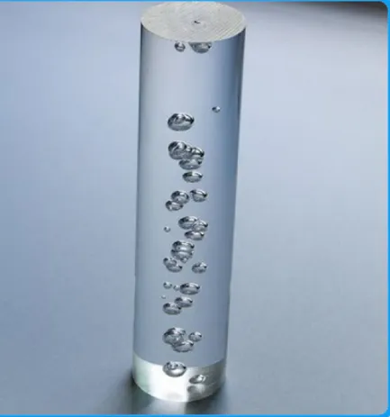 Akrilik Yuvarlak Köpüklü Çubuk Şeffaf ( Boy 1 Metre )