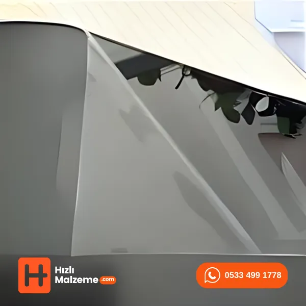 0.80 mm Gri Yapışkanlı Ayna Pleksi Akrilik 122x244 cm