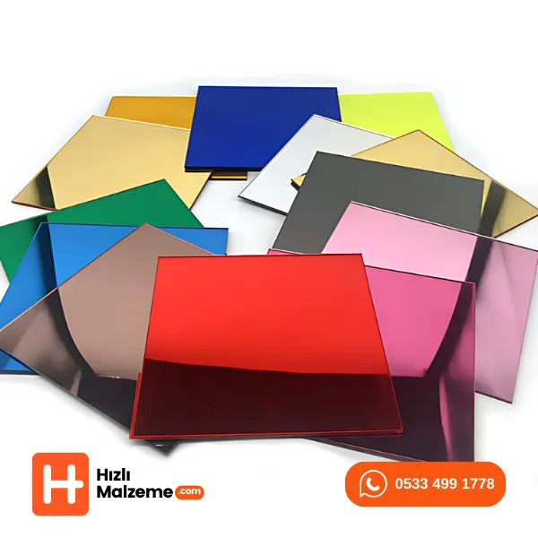 Renkli Ayna Pleksi Akrilik 122 x 244 cm