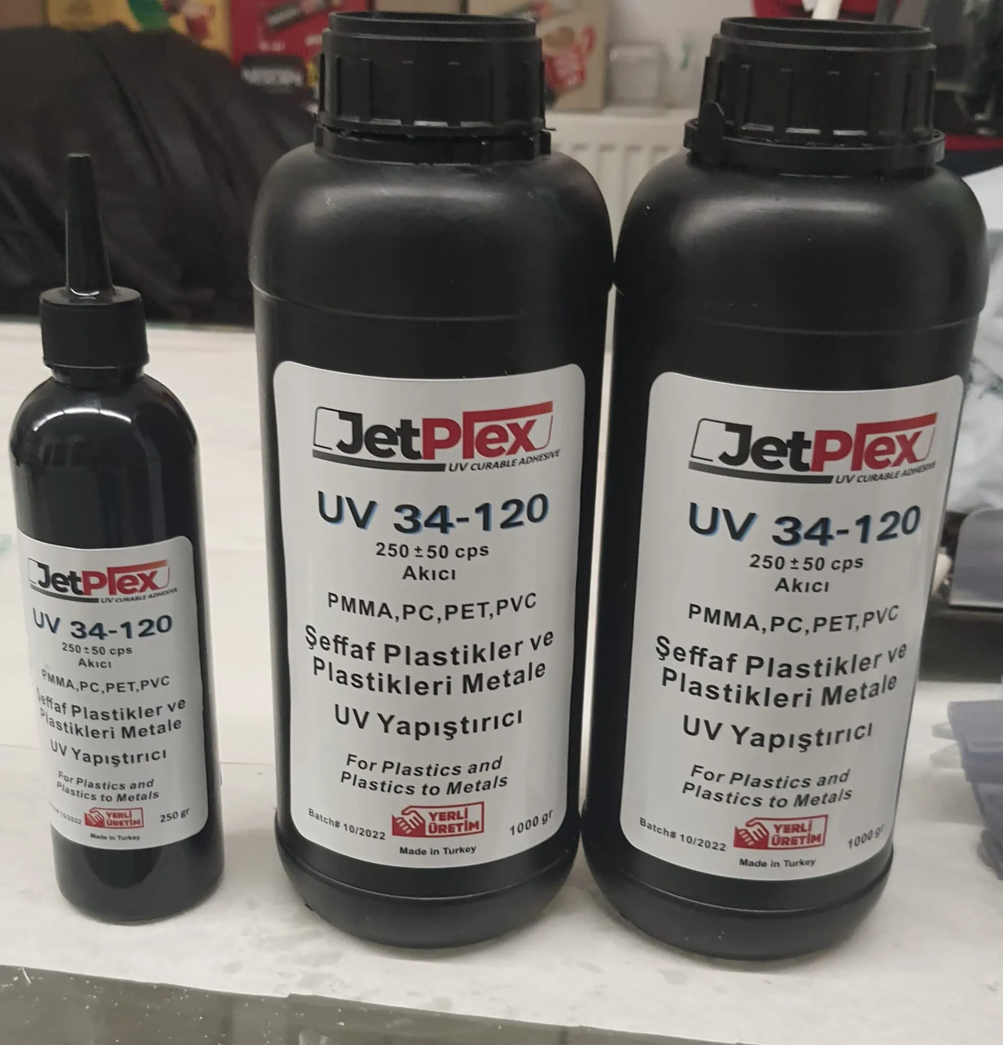 Uv Yapıştırıcı - 250 Gr Ultraviyole Pleksi Cam Akrilik Polikarbon Yapıştırıcı