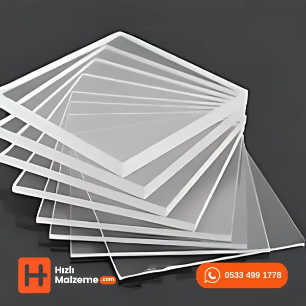 2.8mm Şeffaf Akrilik Parça 21x30 cm 