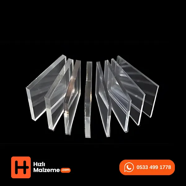 Şeffaf Akrilik Pleksi Muhtelif Ölçülerde 
