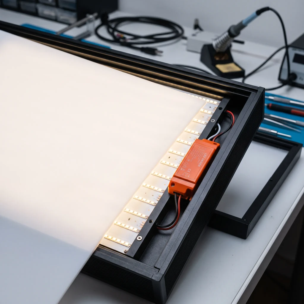 59,5 x 59,5 cm Beyaz LED Difüzör Levha - 8 Parça Set (1 mm ve 1.2 mm Seçenekleriyle)