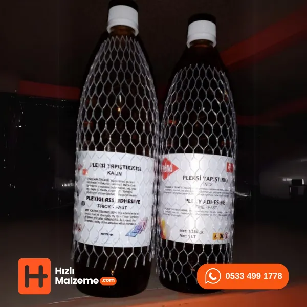İnce Kloroform Akrilik Yapıştırıcı ( Pleksi Yapıştırıcı ) 1 Litre